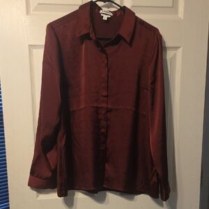 Express Portofino Deep Red Blouse